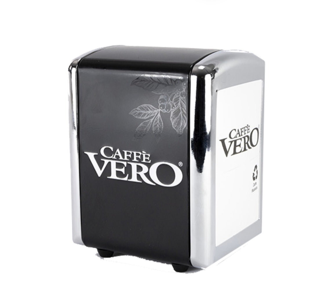 Double-loading steel serviette holder with slip-free feet. TYPE OF PACKAGING AND QUANTITY Individually packaged Box with 48 serviette holders